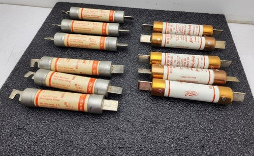 Lot of 11 - Shawmut Amp-Trap ATS-DE 100R  /ATS-DE 100  Dual Element Time delay