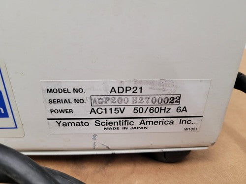 Yamato ADP21 Programmable Vacuum Drying Oven 115VAC, 10L Capacity[B]