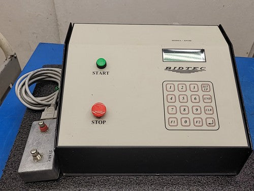 BIDTEC SP100 Spin Coater Control Unit 110/220VAC w/ Remote Switch Box Powers Up