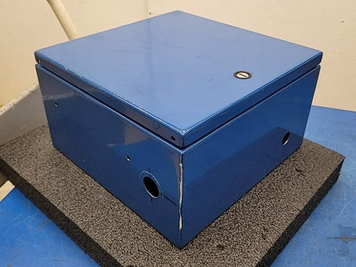 Hoffman Blue Steel Electrical Enclosure Junction Box Locking Gasket Seal 12x12x7