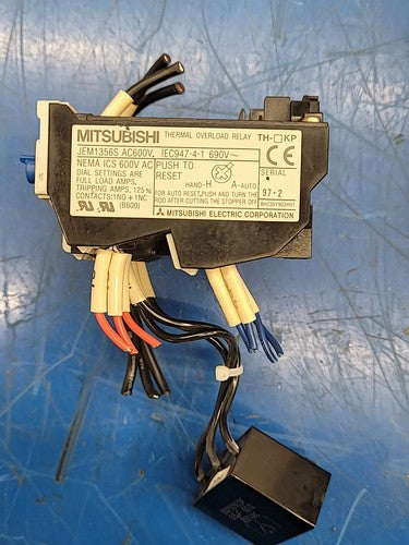 Mitsubishi TH-N20KP Contactor w/ S-N11 Thermal Overload Relay SQ250503F Caps