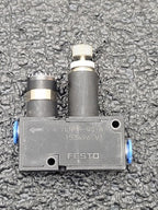 Lot 3x Pisco RVUM4-4 LRMA-QS-6  Inline Pressure Regulator Reducing Valve Gauge