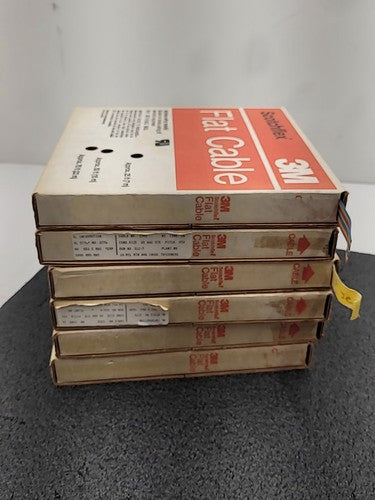 6 Rolls 3M Scotchflex Flat Cable Ribbon UL Style 2776 3302 16 Conductor 28 awg