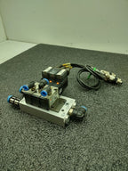 Lot of 2x SMC VZ3123-5MOZ-M5-Q and  2x VZ3123-5MOZ-M5 Pneumatic Valve Blocks