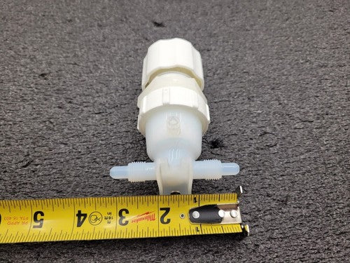 Entegris Fluoroware 201-97-01 2-Way Manual Diaphragm Valve 1/4" Flaretek Fitting