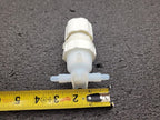 Entegris Fluoroware 201-97-01 2-Way Manual Diaphragm Valve 1/4" Flaretek Fitting