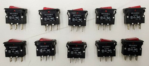 Lot of 10 Tyco Potter & Brumfield W51-A121B1-5 Thermal Circuit Breaker 5A 125VAC