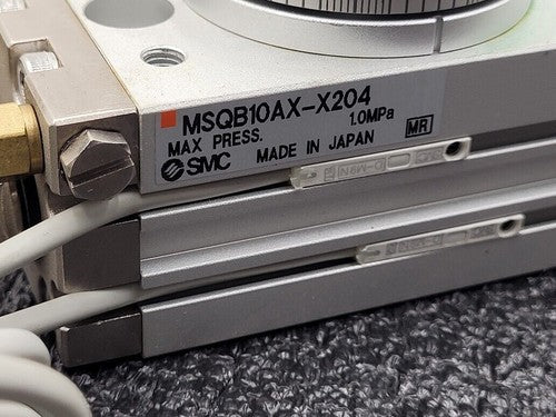 SMC MSQB10AX-X204 Pinion Rotary Actuator Pneumatic Cylinder Table D-M9N Sensors