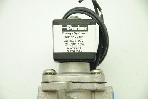NEW PARKER Pneumatic Solenoid Valve 33329 72218RN3TV00 Direct Lift SS 3/8" 24VDC
