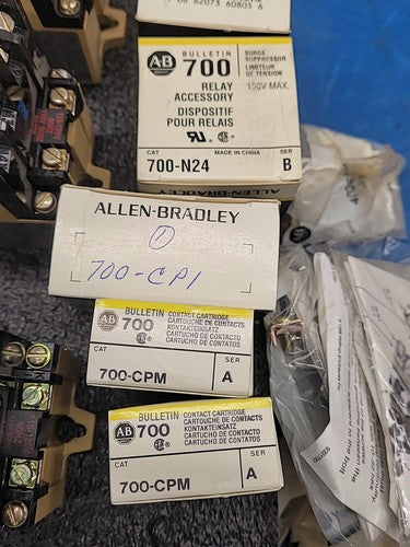 Allen Bradley Bulletin 700 AC Relay Lot PKB40 Pneumatic Time Delay Jumper Kits