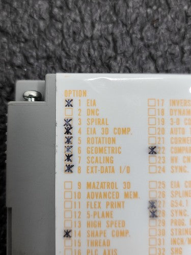 Mitsubishi QX812 Mazatrol Option ROM Memory Cassette CNC with 11 Options