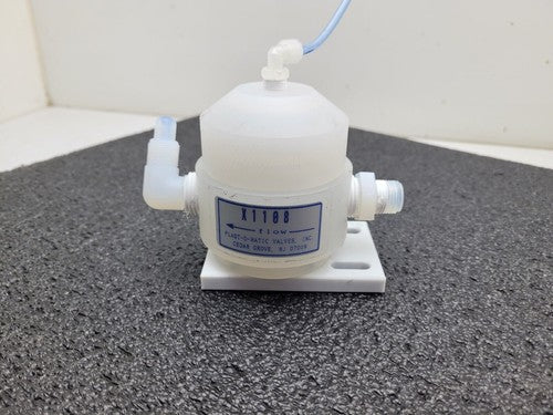 Plast-O-Matic X1108-PP Pneumatic Diaphragm Valve 1/2in Npt