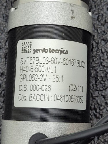 Servo Tecnica SVT57BL03-60V-50167BL02 Motor H40-6-0500VL-SC Encoder GPL052-2V