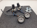 SMC Panel Mounted 2x AR111-02-X102 Regulator 2x Gauge Setup 100PSI with Clips