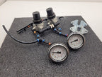 SMC Panel Mounted 2x AR111-02-X102 Regulator 2x Gauge Setup 100PSI with Clips