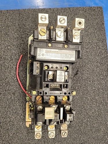 Allen Bradley 509-CUD Motor Starter Size 2 with 592-COW16 Overload Relay Series