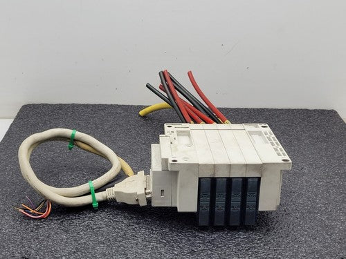 SMC SS5Y5-10F1-04B-N7 Pneumatic Dual Acting 4x Solenoid Valve Block