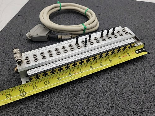Pneumax 16x Solenoid Valve Manifold Breakout Board D-Sub Cable 24VDC Industrial