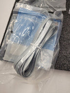 Lot of 5 Flat Silver Cable RJ45 to RJ45 Straight Pinned for Data Systems