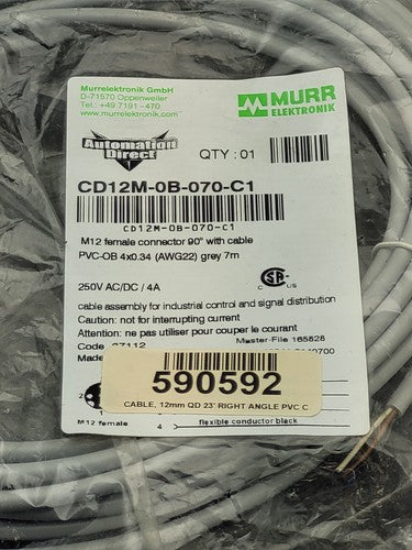 NEW AUTOMATION DIRECT 1x CD12M-0B-070-C1 CORDSET 3x CD12M-0B-030-AA