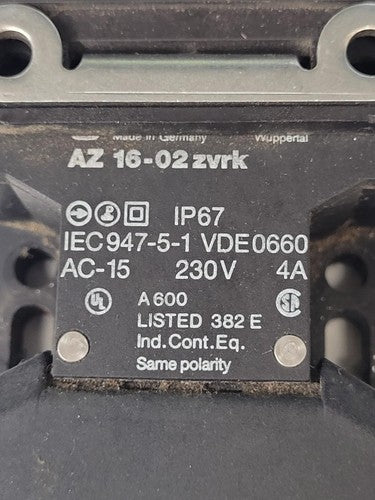 Lot of 7  SCHMERSAL  IEC 947-5-1 Safety Door Keyed Interlock Latch AZ 16-02zvrk