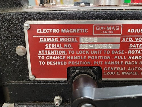 GaMag 1208 Landis Adjustable Magnetic Drill Press Fixed Speed + Reverse Mag Bore