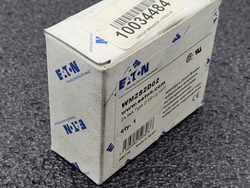 Lot of 10 Eaton Cutler Hammer WMZS2D02 Miniature Circuit Breaker 2A 5kA Type D