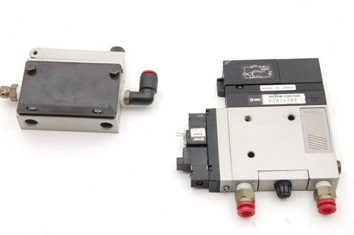 SMC Pneumatic Manifold Compact Vacuum Switch NZSE1-00-14 w/ Filter NZFA100-T01