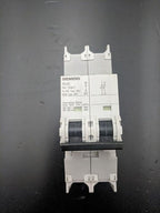 Lot of 2 Siemens 5SJ42, 2-Pole 5A 125VDC 240 VAC Circuit Breakers