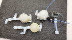 Lot of 2x Plast-O-Matic X1108-PP Pneumatic Diaphragm Valve 1/2in Npt