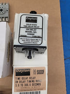 12x Dayton 5X830F Solid State Time Delay Relay On-Delay Timer with Socket Mounts