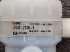 SMC LVQ40-Z13N-6 High Purity Pneumatic Diaphragm Valve 80PSI 1/2" Flare PFA