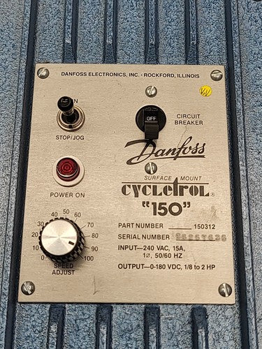 Danfoss Cycletrol 150 DC Motor Speed Controller 240VAC 0-180VDC 1/8 to 2HP