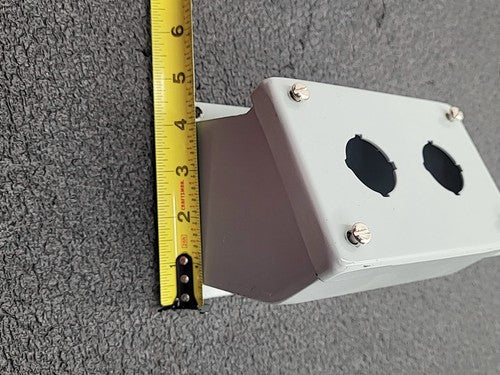 Hoffman E-E-2PBA Pushbutton Enclosure 2 Hole Steel NEMA Type 12 13 Gray Box