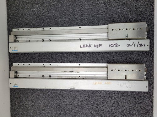 Lot of 2x FESTO SLG-18-275-YSR-A SA-208432 Linear Drive Air Actuator says: leaks