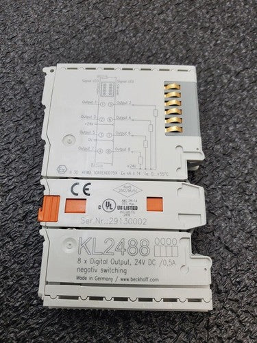 Beckhoff KL2488 8x Digital Output 24VDC 0.5A Negative Switching