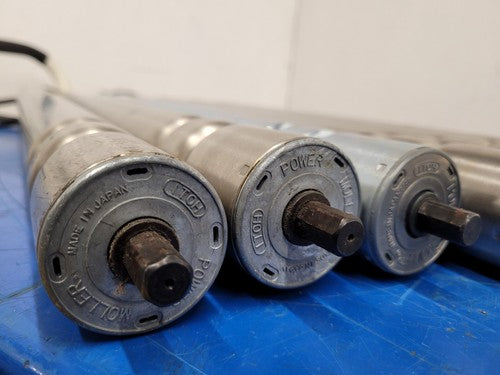 Lot Of 7x 24" MOLLER ITOH PM486FS-20-597-D-024-C150-P2 POWER DRIVE ROLLER 24VDC