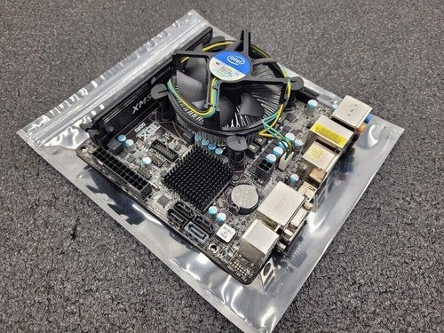 ASROCK Motherboard B75M-ITX Tested Working 2GB Ram Intel i3-2100 3.1Ghz Mini-ITX
