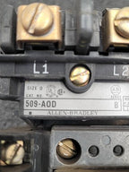 Allen Bradley 509 A0D Contactor 595-A Auxiliary Contact 120V Coil 592-B0W16