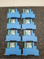 Lot of 8 Finder 95.05 Socket 8A 250V 24VDC 40.52S Relay 9902.9024.99 Indicator