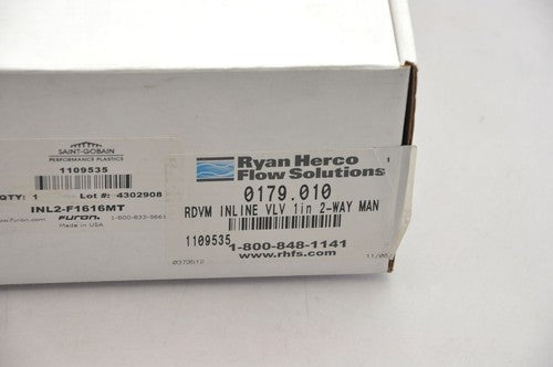 SAINT GOBAIN Furon 1109535 INL-FI616MT InLine-1000 1" High Flow Valve NEW