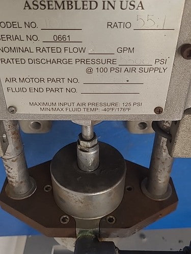Heritage Pumps 1011 Pneumatic Fluid Pump Air Operated Ratio 55:1 5500PSI Unit A5