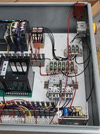 Hoffman Control Cabinet IDEC FA-3S PLC Numatics 3 Solenoid Valve ABB Contactors