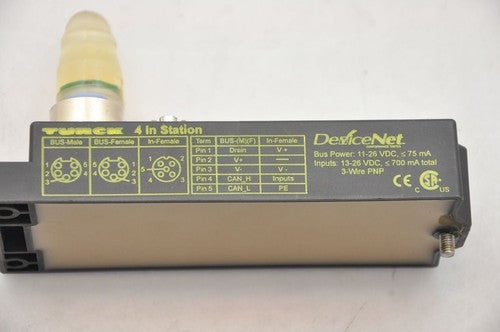 Turck FDNQ-S0400-T 4 In Station Bus Stop 11-26VDC 75mA