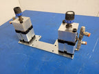 Pneumax Pneumatic Dual Cylinder Actuator w/ Adjustable stops 2420A1513