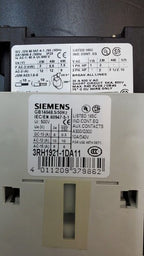 SIEMENS SIRIUS 3RT1024-1B Contactor E05 3 Phase w 3R1921-1DA11 Auxiliary Contact