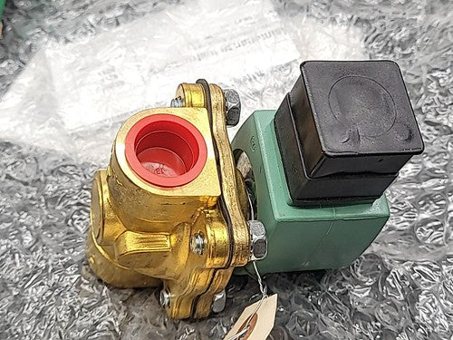 ASCO RedHat SC8210G002E Solenoid Valve 1/2" NPT Brass Coil 120VAC 302273-E