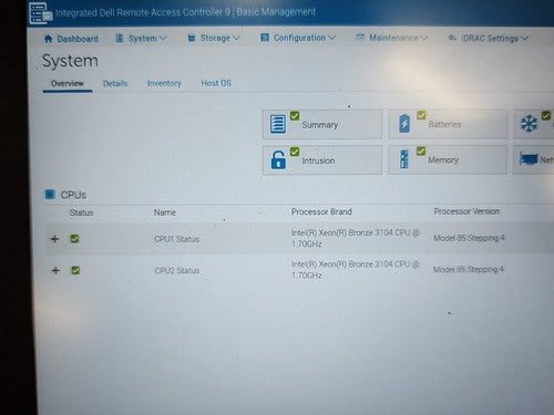 Dell PowerEdge R540 Server 32GB DDR4 RAM Rackmount 2x Bronze 3104
