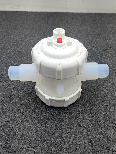 Fluoroware Fluidic Manifold Housing PFA White Plastic 3 Way Pneumatic Valve