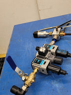 MAC 65A-SA1-DAAJ-1KD Solenoid Valve Manifold Wilkerson Pneumatic Filter Lot of 3